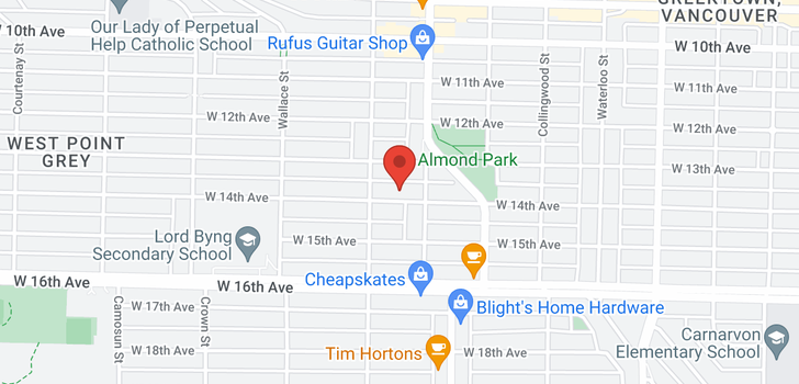 map of 3749 W 14TH AVENUE